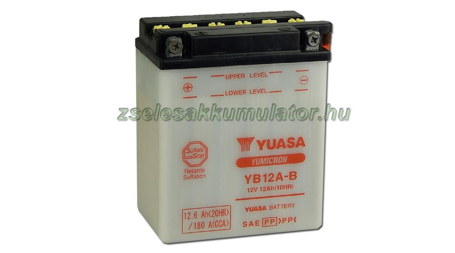 Yuasa YB12A-B 12V 12Ah Motor akkumulátor