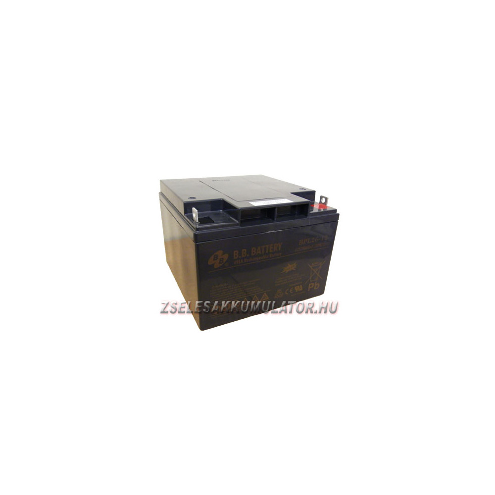 BB Battery 12V 26Ah Zselés akkumulátor BPL-26-12 BB Battery 12V 26Ah Zselés akkumulátor BPL-26-12