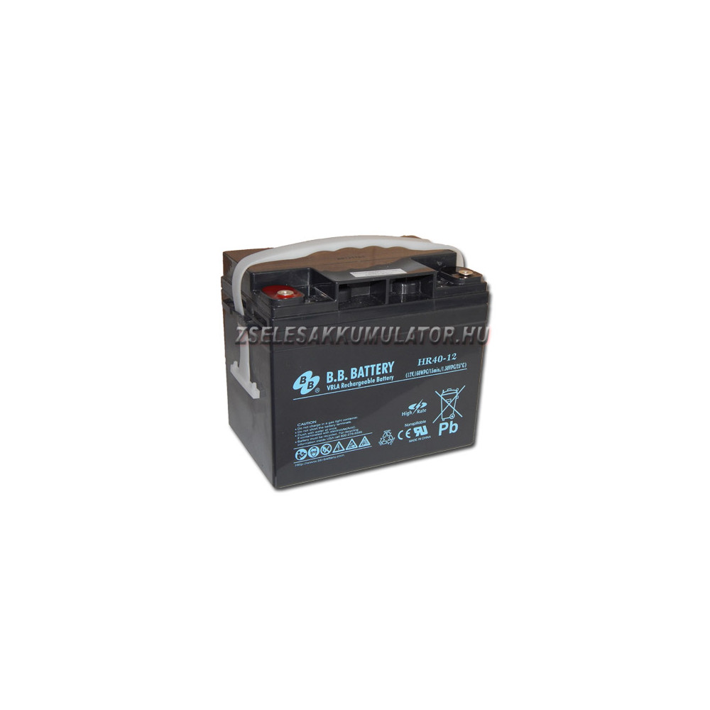 BB Battery 12V 40Ah HR40-12 Zselés akkumulátor
