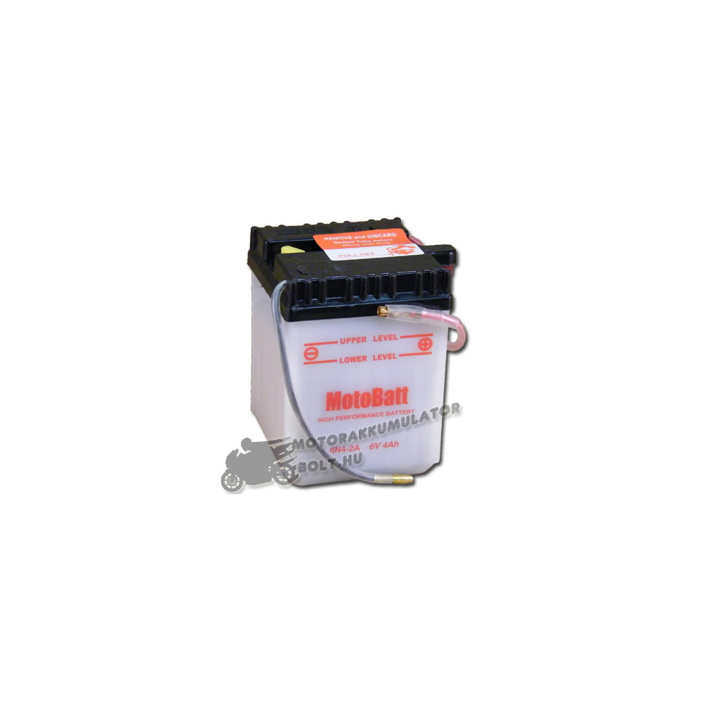 MotoBatt 6N4-2A 6V 4Ah Motor akkumulátor sav nélkül MotoBatt 6N4-2A 6V 4Ah Motor akkumulátor sav nélkül