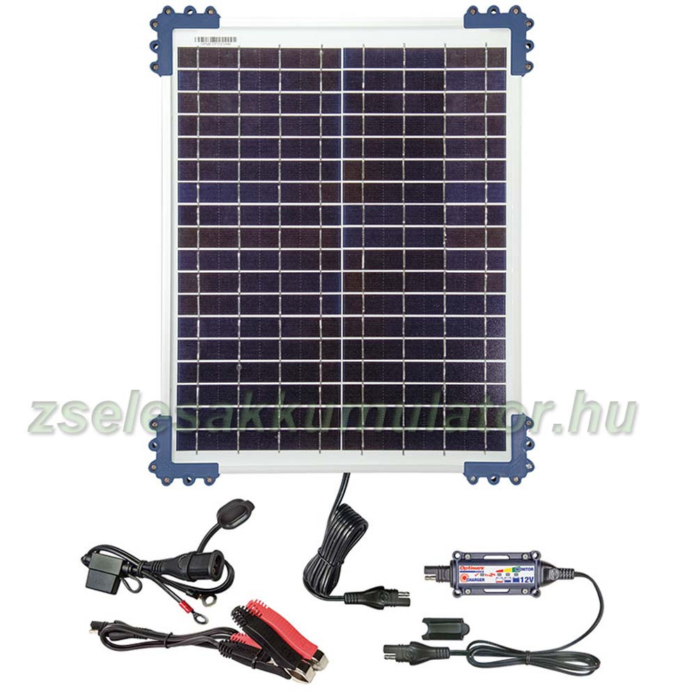 Optimate Solar napelemes akkumulátor töltő 12V 20W Optimate Solar napelemes akkumulátor töltő 12V 20W