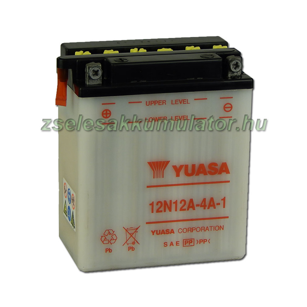 Yuasa 12N12A-4A-1 12V 12Ah Motor akkumulátor sav nélkül