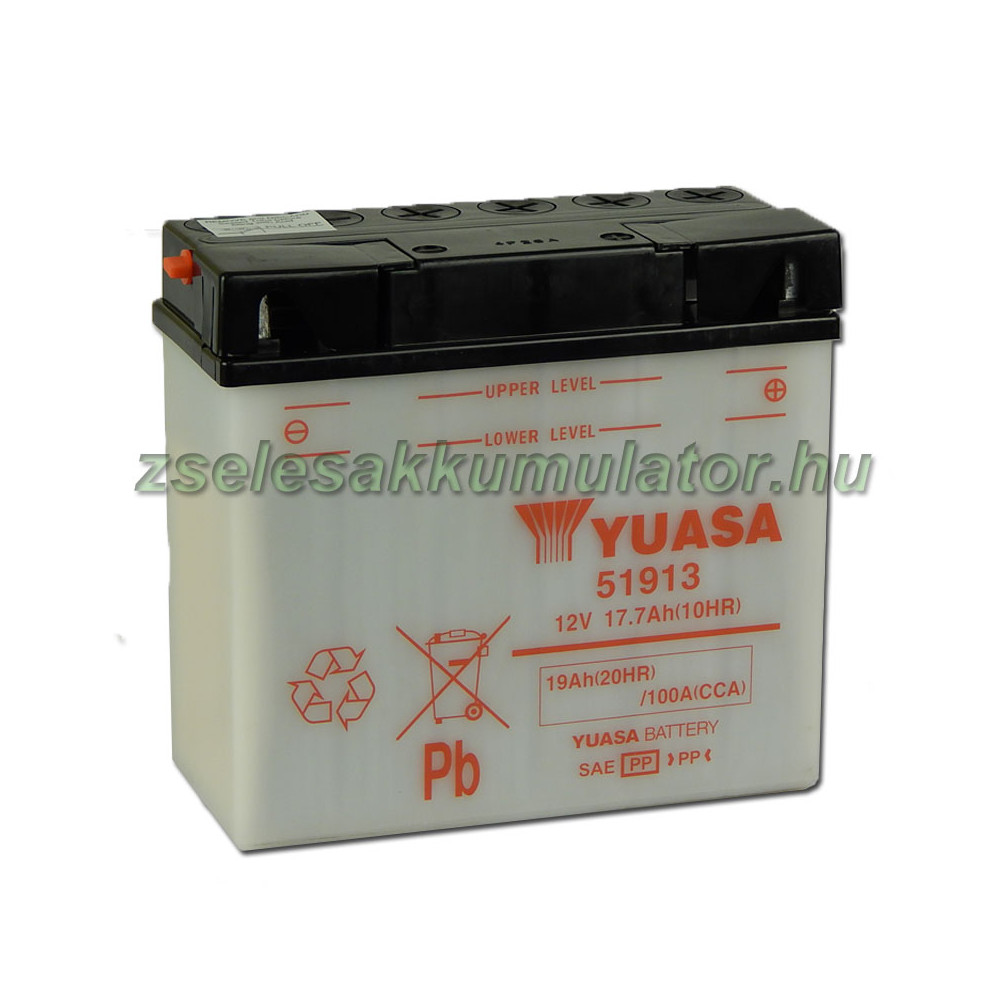 Yuasa 51913 12V 19Ah Motor akkumulátor sav nélkül
