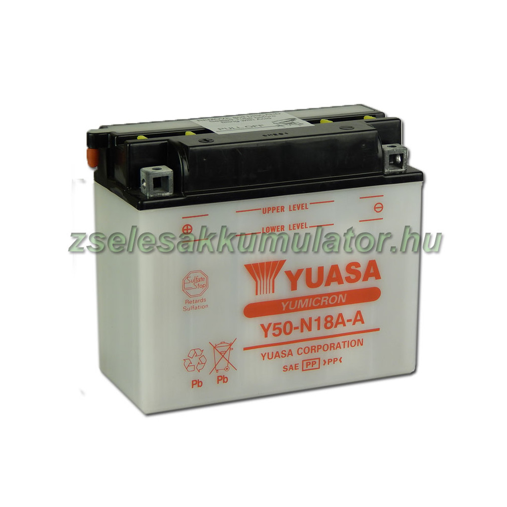 Yuasa Y50-N18A-A 12V 20Ah Motor akkumulátor sav nélkül