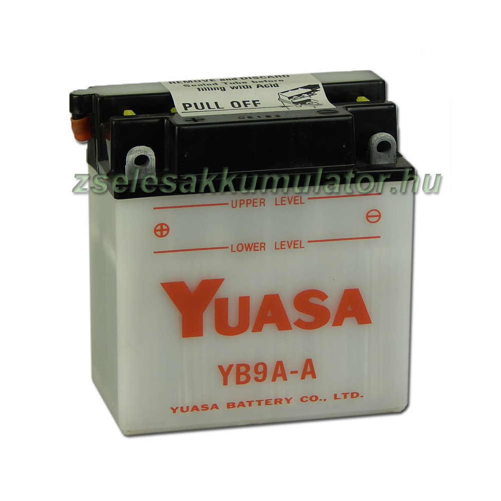 Yuasa YB9A-A 12V 9Ah Motor akkumulátor sav nélkül