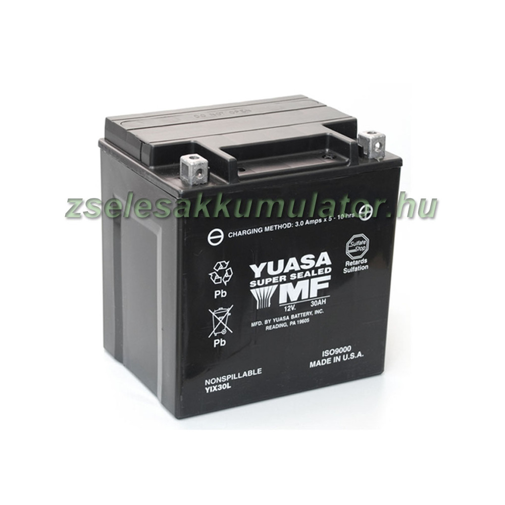 Yuasa YIX30L 12V 30Ah gondozásmentes AGM (zselés) motor akkumulátor Yuasa YIX30L 12V 30Ah gondozásmentes AGM (zselés) motor akkumulátor