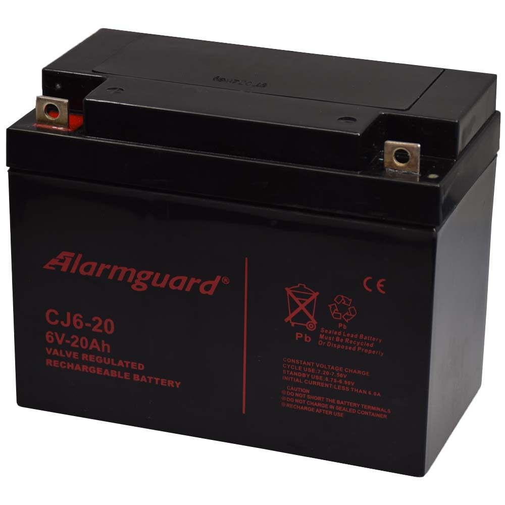 Alarmguard 6V 20Ah Zselés akkumulátor CJ 6-20 Alarmguard 6V 20Ah Zselés akkumulátor CJ 6-20