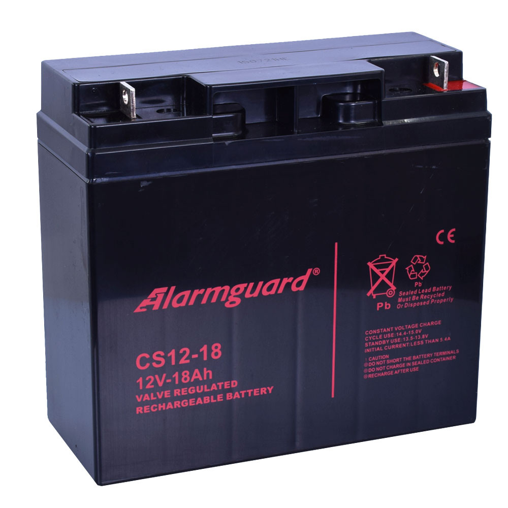 Alarmguard 12V 18Ah Zselés akkumulátor CS12-18 Alarmguard 12V 18Ah Zselés akkumulátor CS12-18
