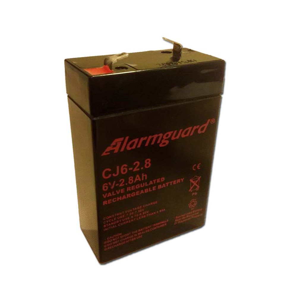 Alarmguard 6V 2,8Ah Zselés akkumulátor CJ 6-2,8 Alarmguard 6V 2,8Ah Zselés akkumulátor CJ 6-2,8