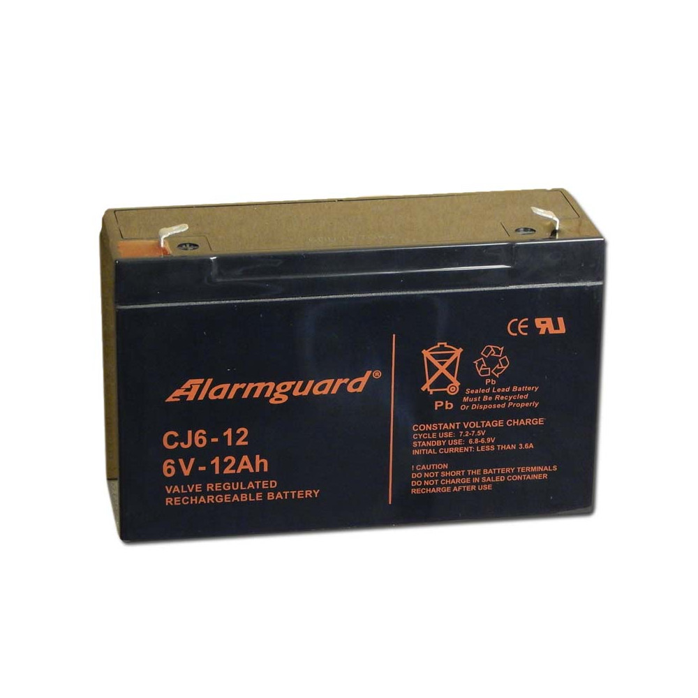 Alarmguard 6V 12Ah Zselés akkumulátor CJ 6-12 Alarmguard 6V 12Ah Zselés akkumulátor CJ 6-12