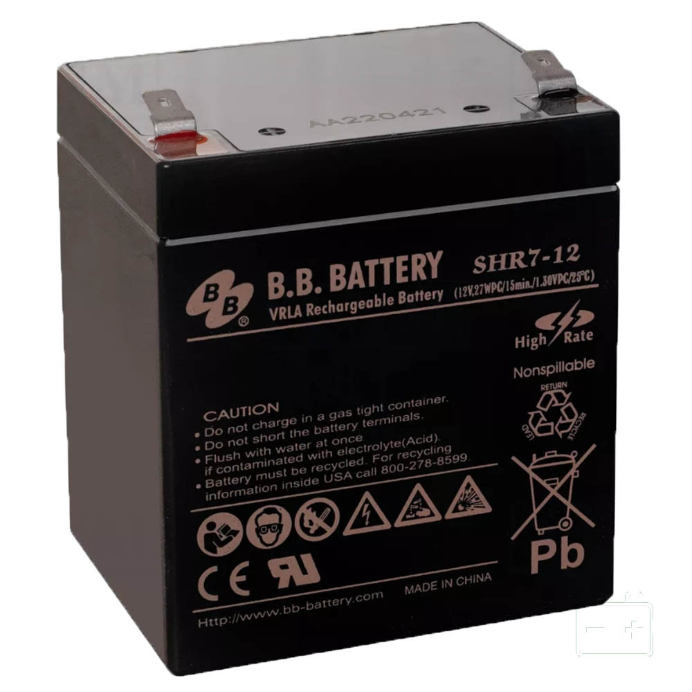 BB Battery SHR7-12 12V 5,5Ah Zselés akkumulátor