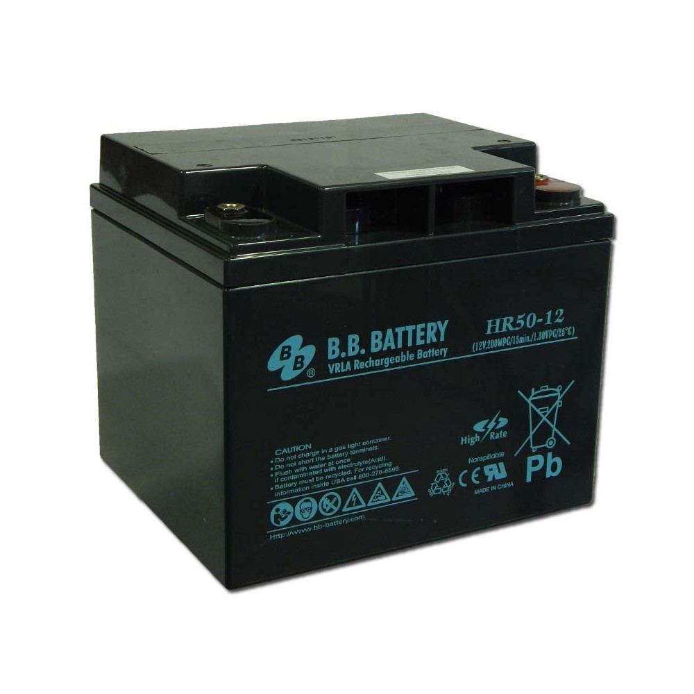 BB Battery 12V 50Ah Zselés akkumulátor HR50-12 BB Battery 12V 50Ah Zselés akkumulátor HR50-12