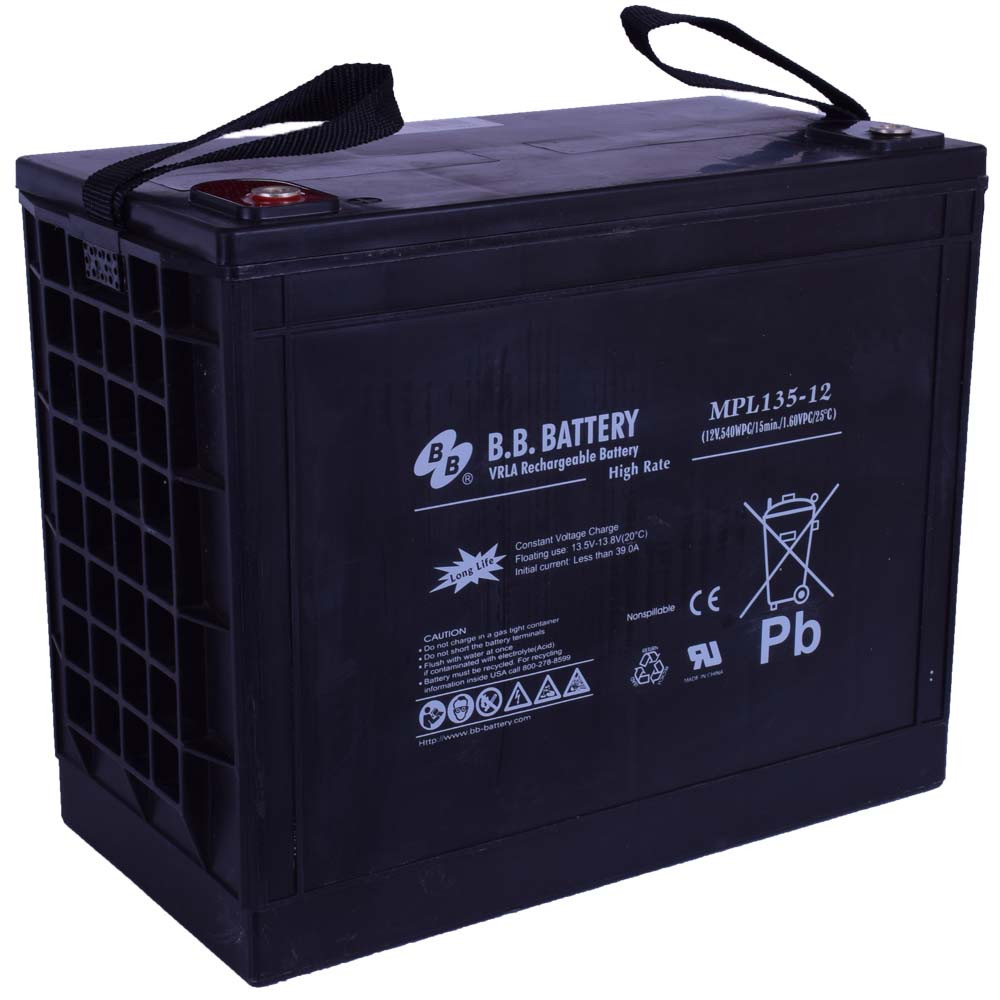 BB Battery 12V 135Ah Zselés akkumulátor MPL135-12 BB Battery 12V 135Ah Zselés akkumulátor MPL135-12