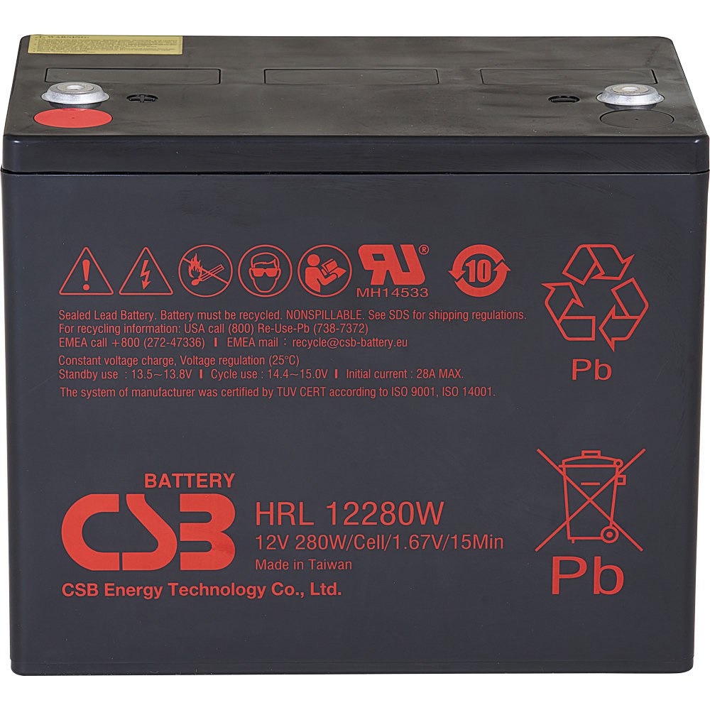 CSB 12V 75Ah Zselés Akkumulátor HRL 12280W CSB 12V 75Ah Zselés Akkumulátor HRL 12280W