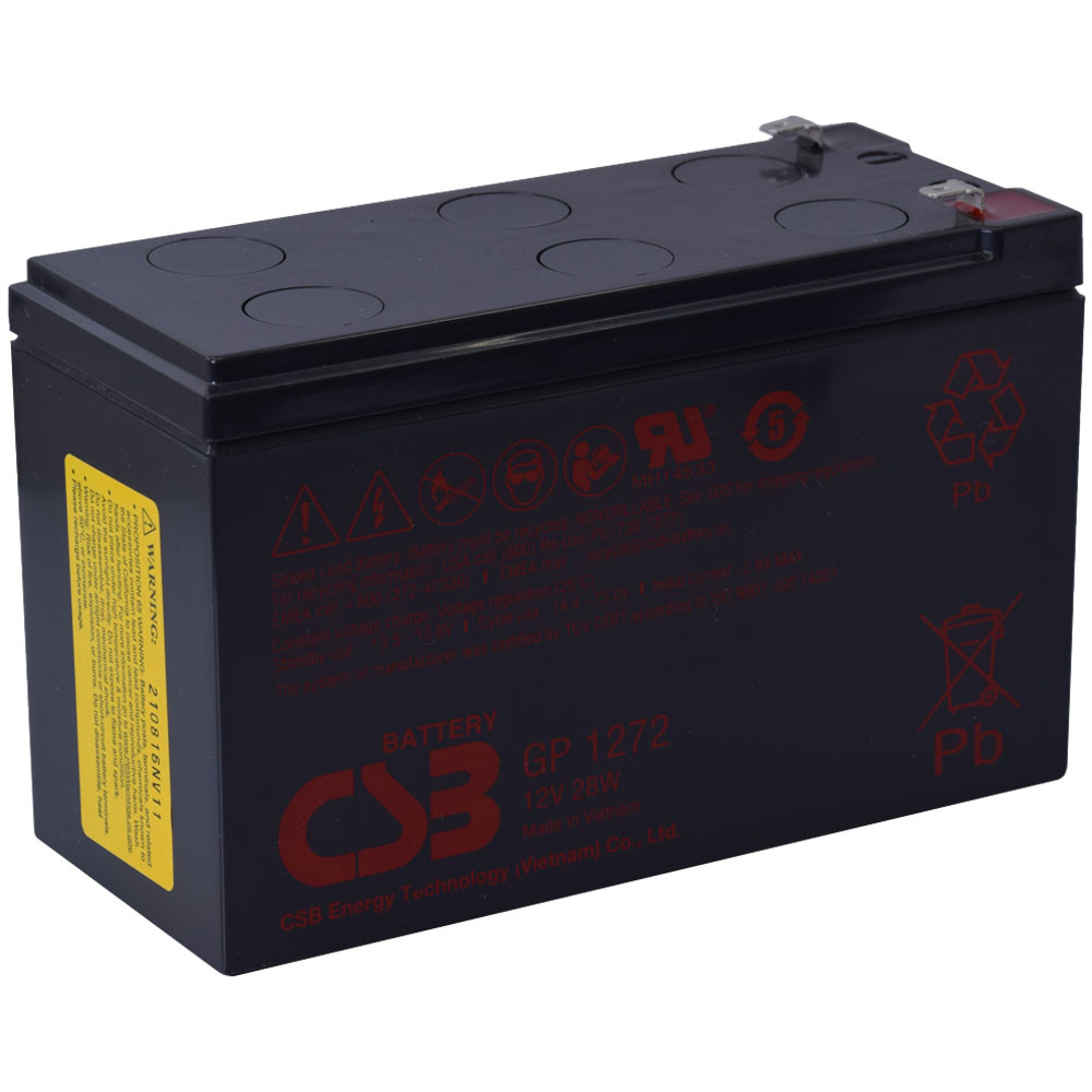 CSB 12V 7,2Ah Zselés Akkumulátor GP1272 F1 28W CSB 12V 7,2Ah Zselés Akkumulátor GP1272 F1 28W