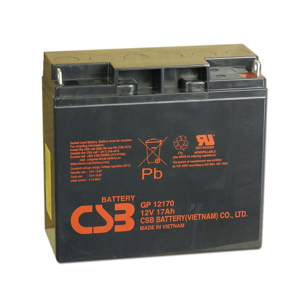 CSB 12V 17Ah Zselés Akkumulátor GP 12170 CSB 12V 17Ah Zselés Akkumulátor GP 12170
