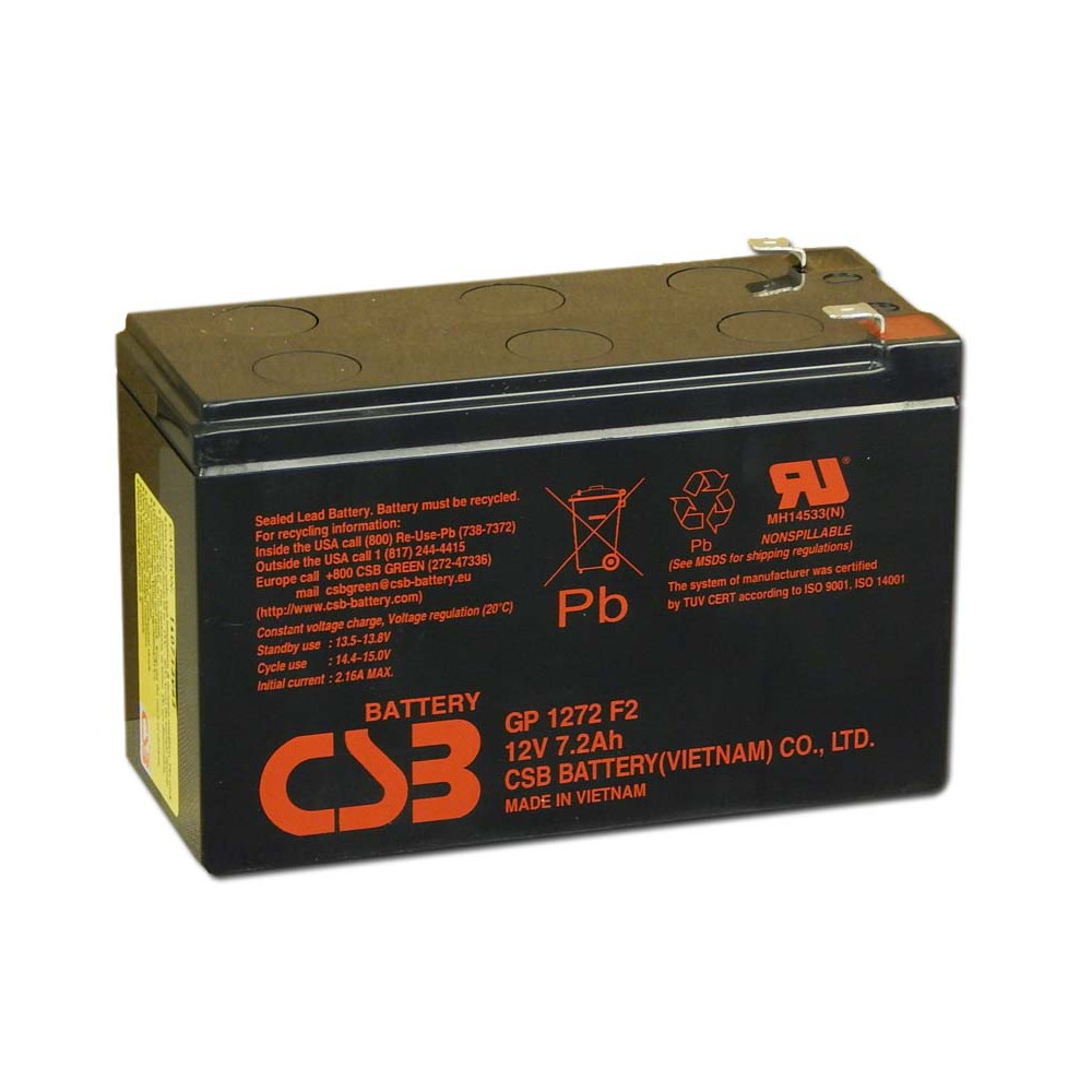 CSB 12V 7,2Ah Zselés Akkumulátor GP 1272 F2 (35W) CSB 12V 7,2Ah Zselés Akkumulátor GP 1272 F2 (35W)