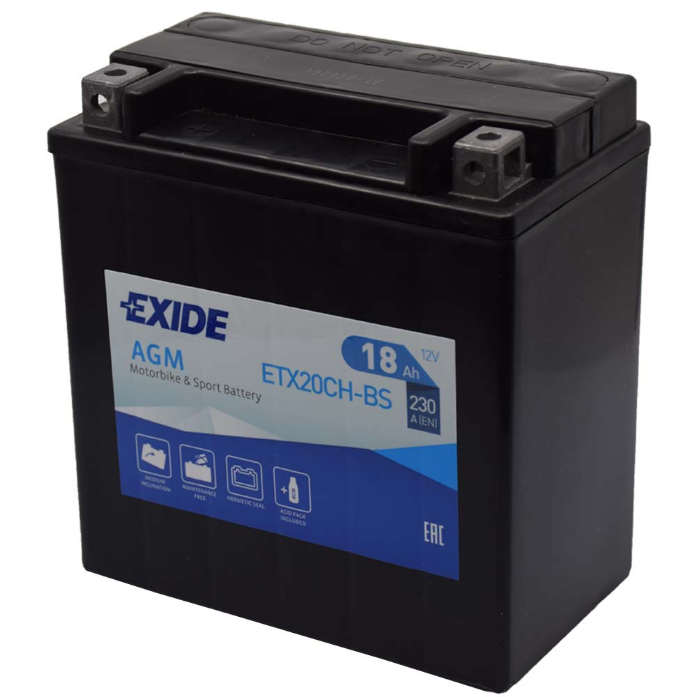 Exide YTX20CH-BS, ETX20CH-BS 12V 18Ah Motor akkumulátor Exide YTX20CH-BS, ETX20CH-BS 12V 18Ah Motor akkumulátor