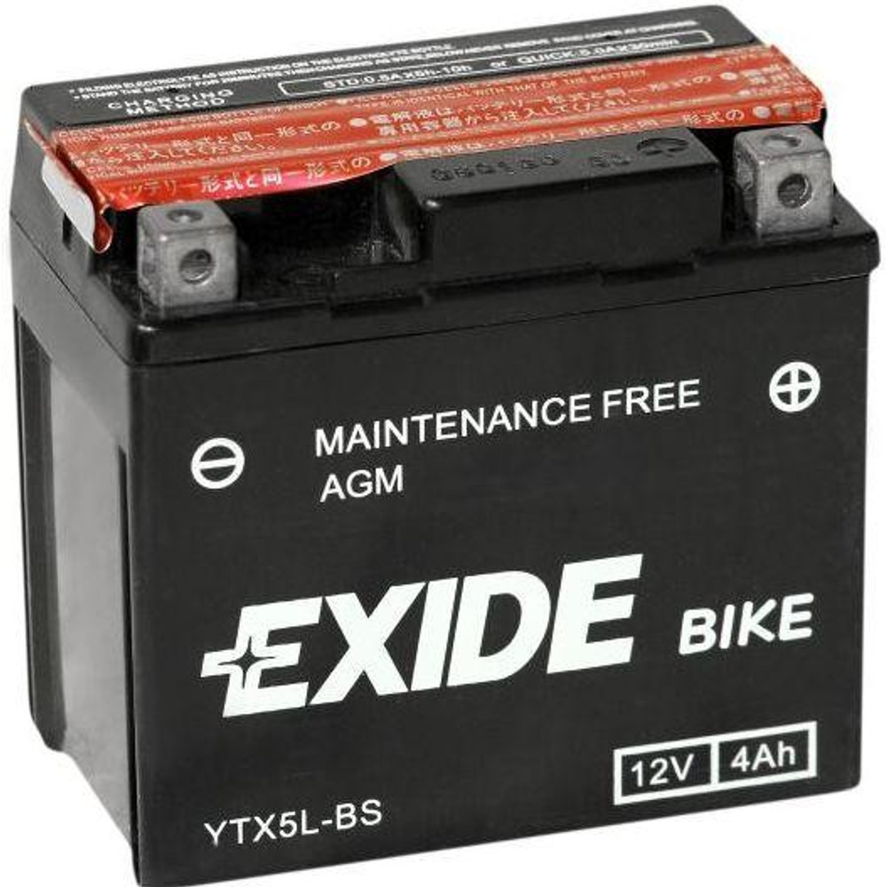 Exide ETX5L-BS (YTX5L-BS) 12V 4Ah gondozásmentes AGM (zselés) motor akkumulátor