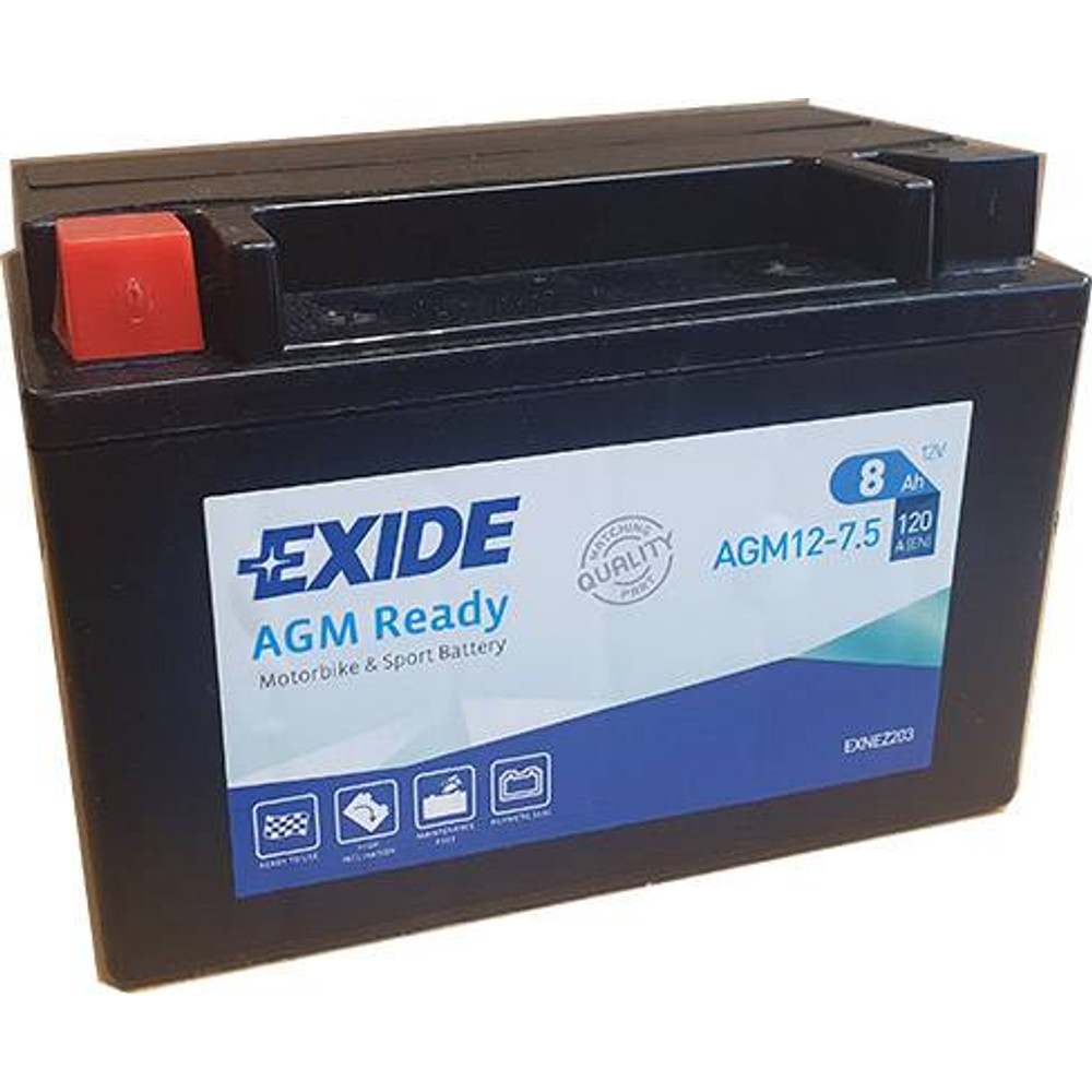 Exide Agm 12-7,5 (YTX9-BS) 12V 7Ah gondozásmentes AGM (zselés) motor akkumulátor Exide Agm 12-7,5 (YTX9-BS) 12V 7Ah gondozásmentes AGM (zselés) motor akkumulátor