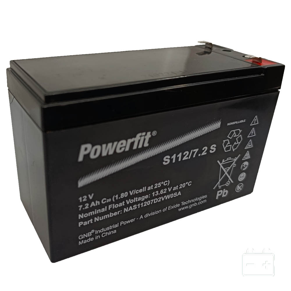 Exide Powerfit 12V 7,2Ah (12V 7Ah) zselés akkumulátor S112/7.2S T1 Exide Powerfit 12V 7,2Ah (12V 7Ah) zselés akkumulátor S112/7.2S T1