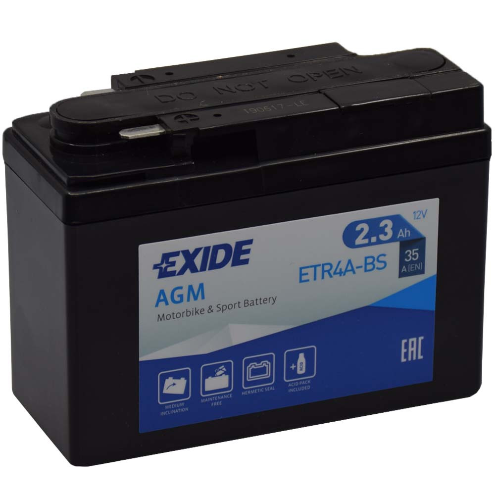 Exide ETR4A-BS (YTR4A-BS) 12V 2,3Ah Motor akkumulátor Exide ETR4A-BS (YTR4A-BS) 12V 2,3Ah Motor akkumulátor