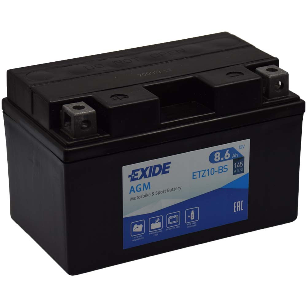 Exide ETZ10-BS (YTZ10-BS) 12V 8,6Ah gondozásmentes AGM (zselés) motor akkumulátor Exide ETZ10-BS (YTZ10-BS) 12V 8,6Ah gondozásmentes AGM (zselés) motor akkumulátor