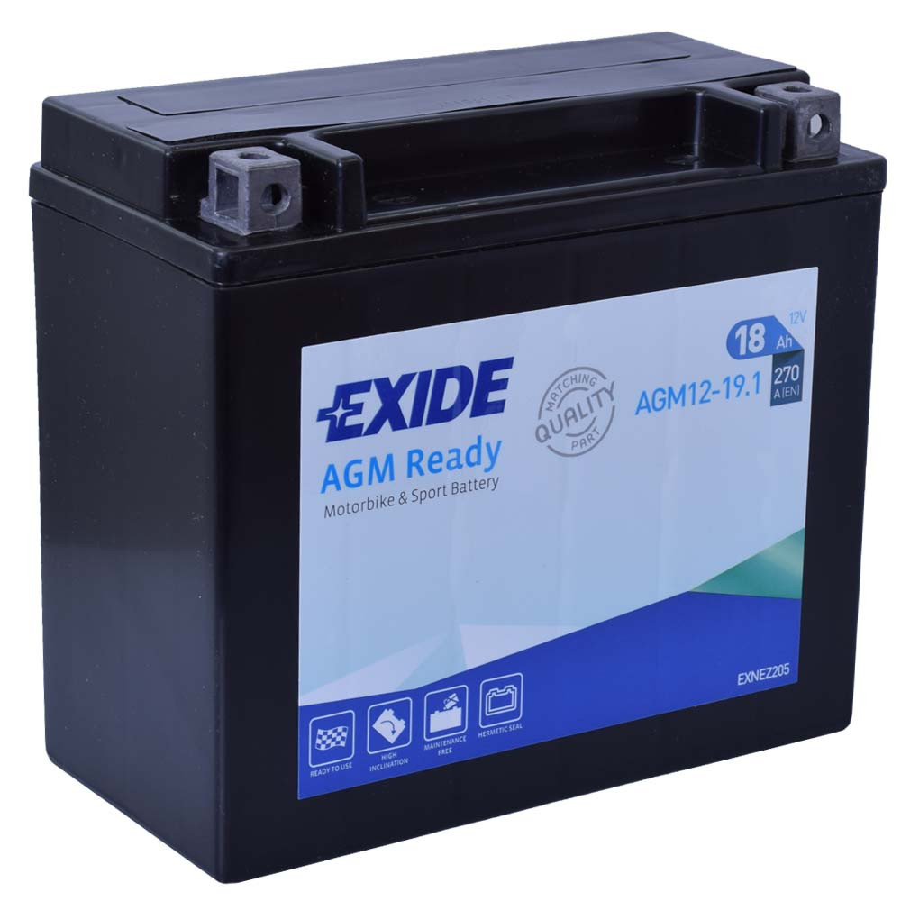 Exide AGM 12-19.1( YTX20HL-BS, YTX20H-BS) 12V 18Ah gondozásmentes AGM (zselés) motor akkumulátor