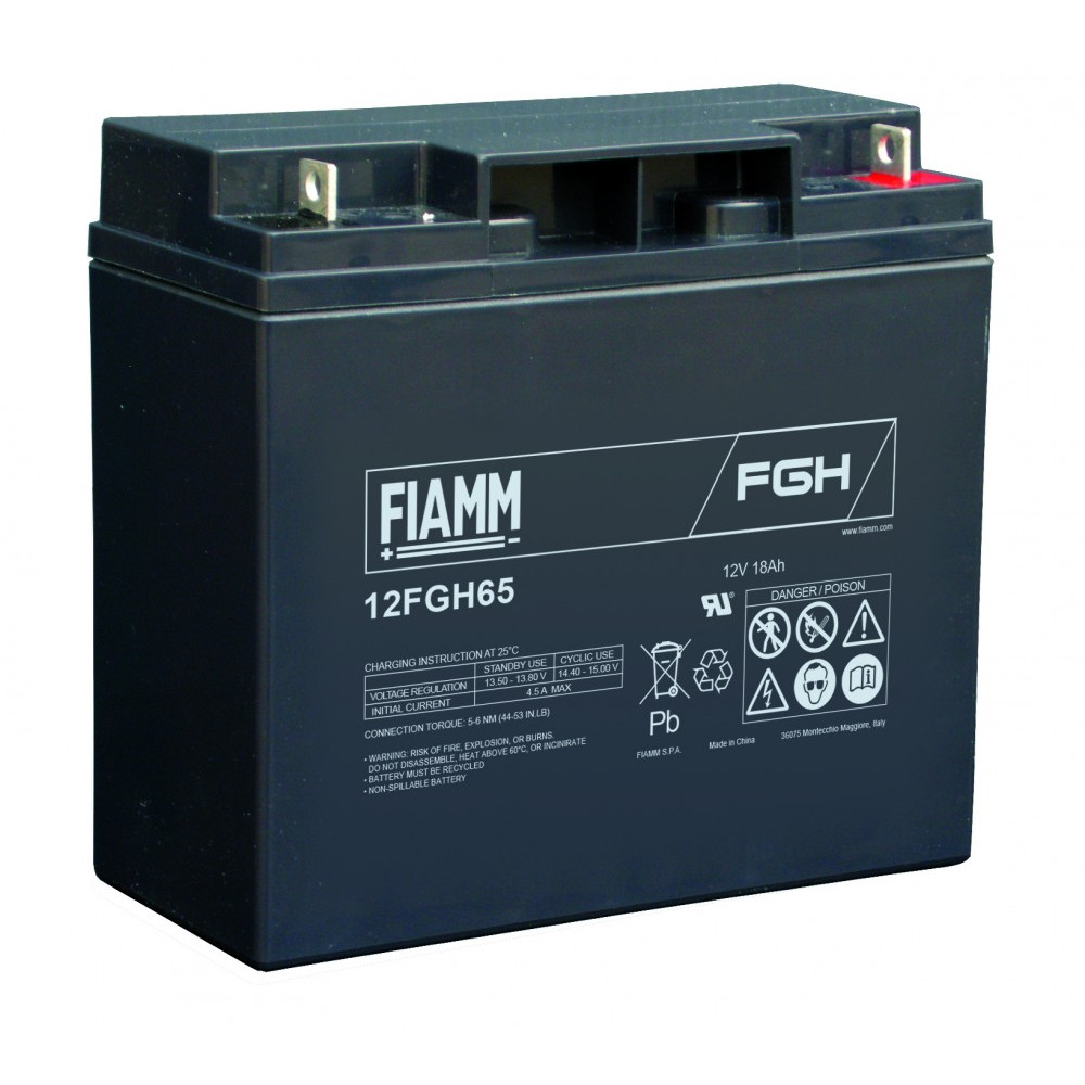 FIAMM 12V 18Ah Zselés akkumulátor 12FGH65 FIAMM 12V 18Ah Zselés akkumulátor 12FGH65