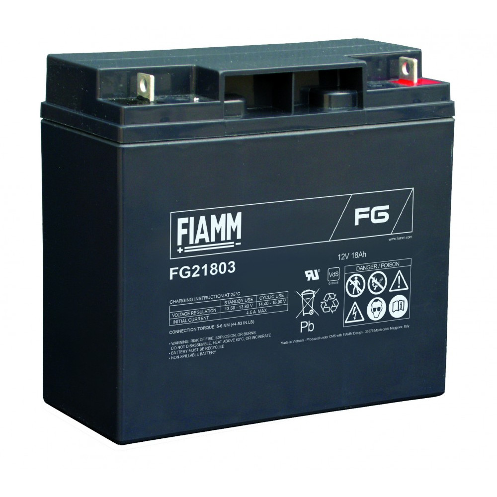 FIAMM 12V 18Ah Zselés akkumulátor FG21803 FIAMM 12V 18Ah Zselés akkumulátor FG21803