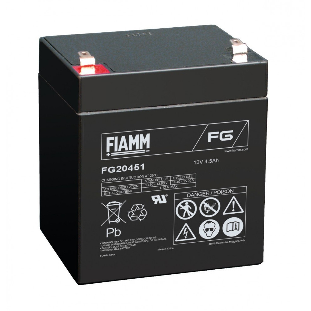FIAMM 12V 4,5Ah Zselés akkumulátor FG20451