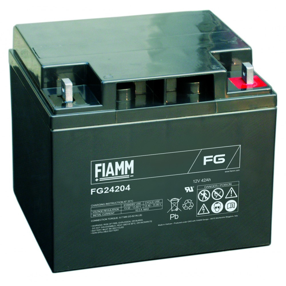 FIAMM 12V 42Ah Zselés akkumulátor FG24204 FIAMM 12V 42Ah Zselés akkumulátor FG24204