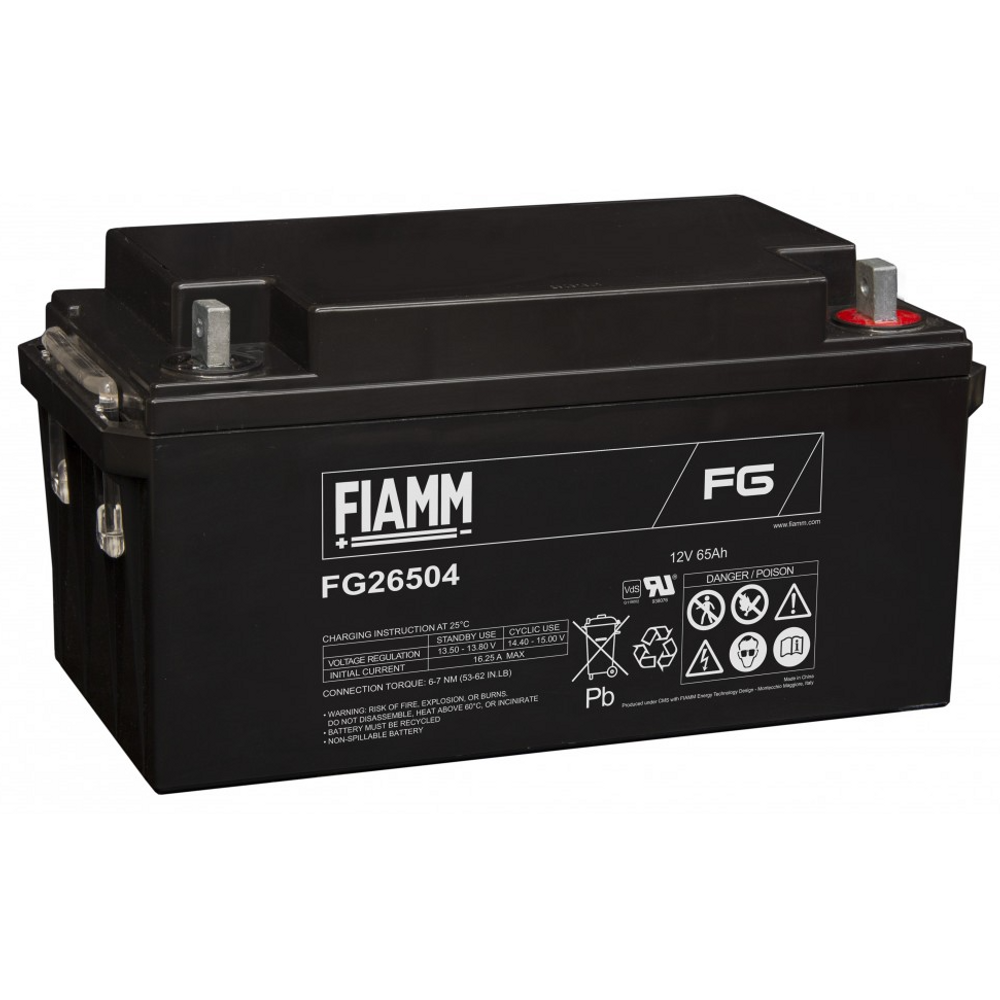 FIAMM 12V 65Ah Zselés akkumulátor FG26504 FIAMM 12V 65Ah Zselés akkumulátor FG26504