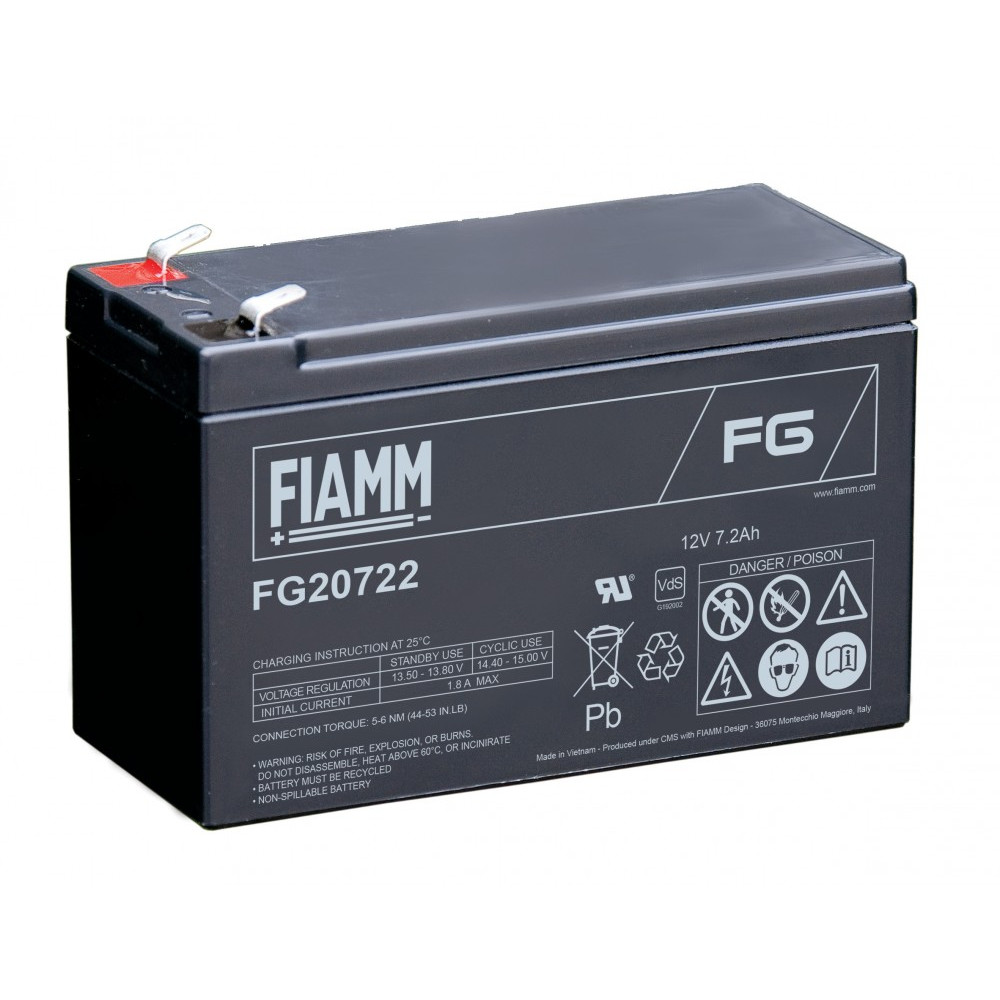 FIAMM 12V 7,2Ah Zselés akkumulátor FG20722 FIAMM 12V 7,2Ah Zselés akkumulátor FG20722