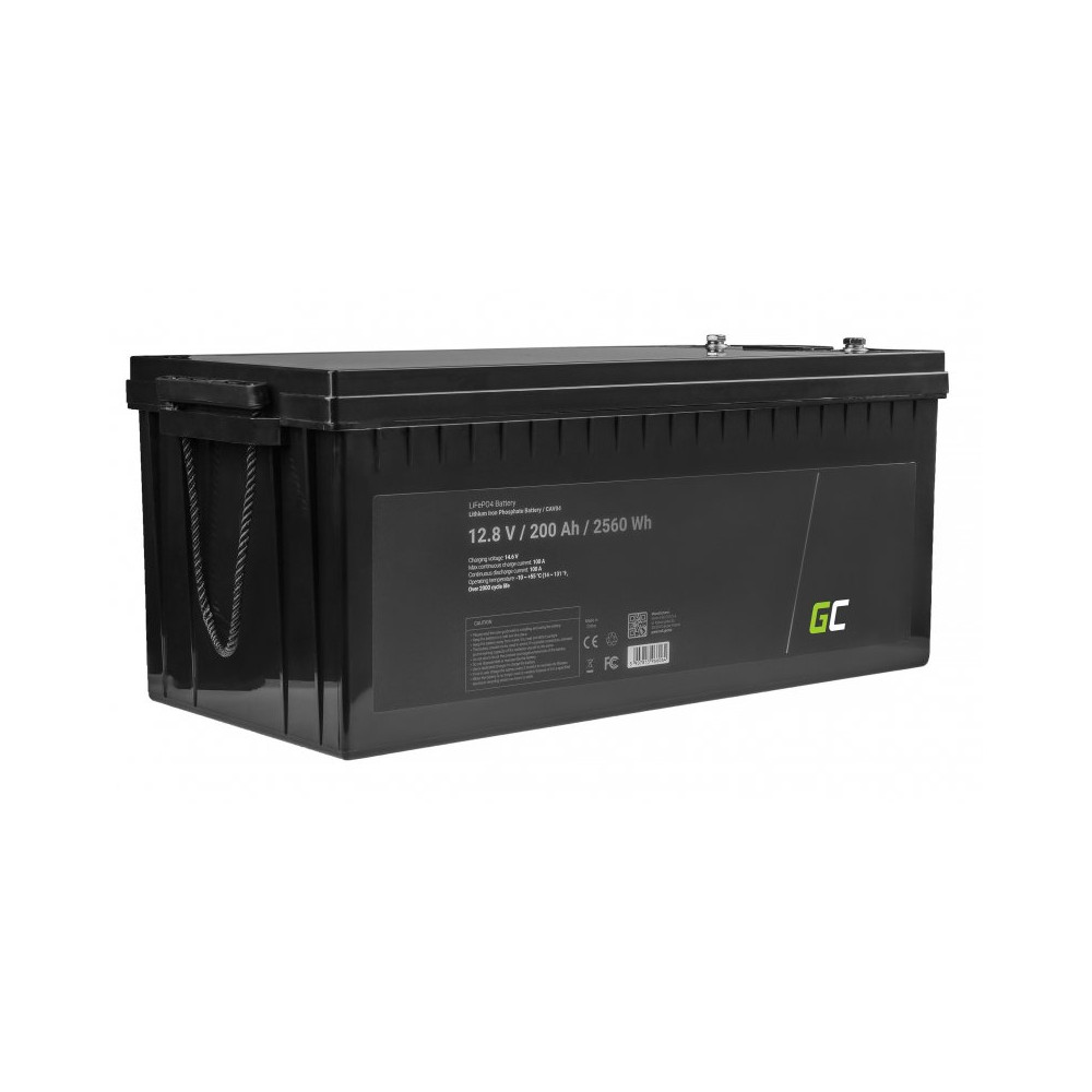Green Cell 12V 200Ah LiFePO4 200Ah 12.8V 2560Wh lítium vasfoszfát típusú Fotovoltaikkus rendszer, Lakóautó, Csónak Green Cell 12V 200Ah LiFePO4 200Ah 12.8V 2560Wh lítium vasfoszfát típusú Fotovoltaikkus rendszer, Lakóautó, Csónak
