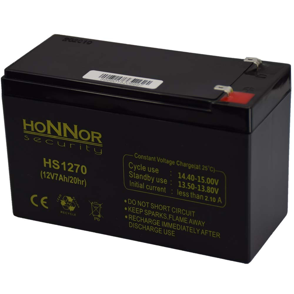 Honnor Security 12V 7Ah Zselés akkumulátor HS1270 Honnor Security 12V 7Ah Zselés akkumulátor HS1270