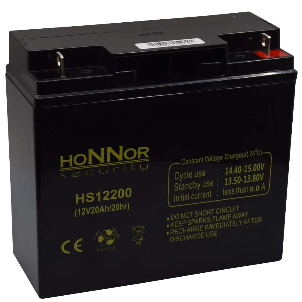 Honnor Security 12V 20Ah Zselés akkumulátor Honnor Security 12V 20Ah Zselés akkumulátor