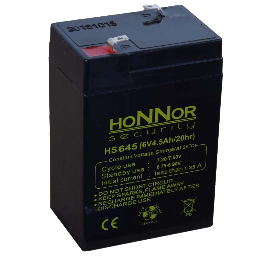 Honnor Security 6V 4,5Ah Zselés akkumulátor Honnor Security 6V 4,5Ah Zselés akkumulátor