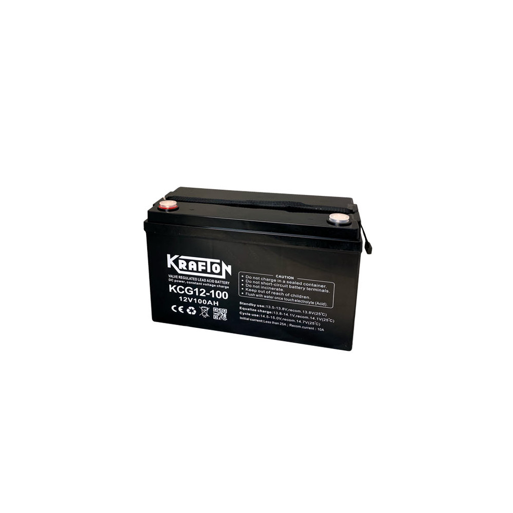 Krafton 12V 100Ah GÉL töltésű Ciklkus Zselés Akkumulátor KCG12-100 Krafton 12V 100Ah GÉL töltésű Ciklkus Zselés Akkumulátor KCG12-100