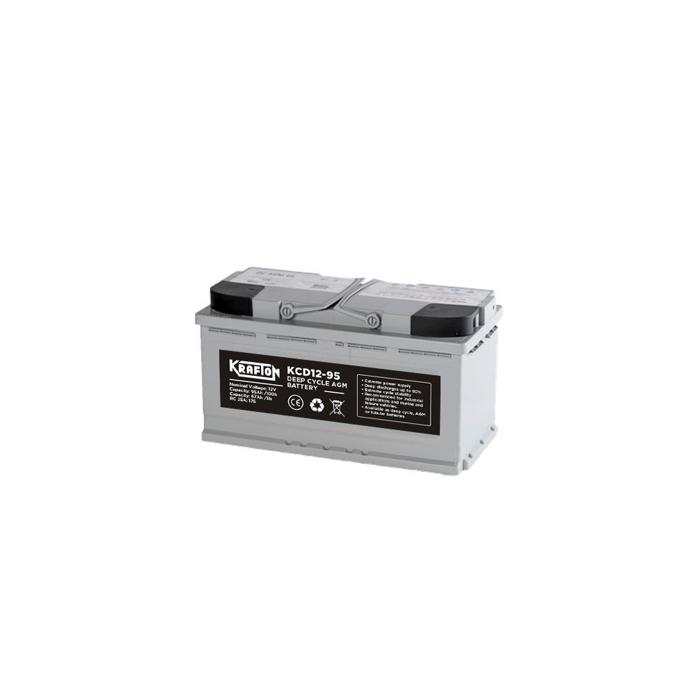 Krafton KCD12-105 12V 105Ah Ciklikus Zselés akkumulátor Krafton KCD12-105 12V 105Ah Ciklikus Zselés akkumulátor