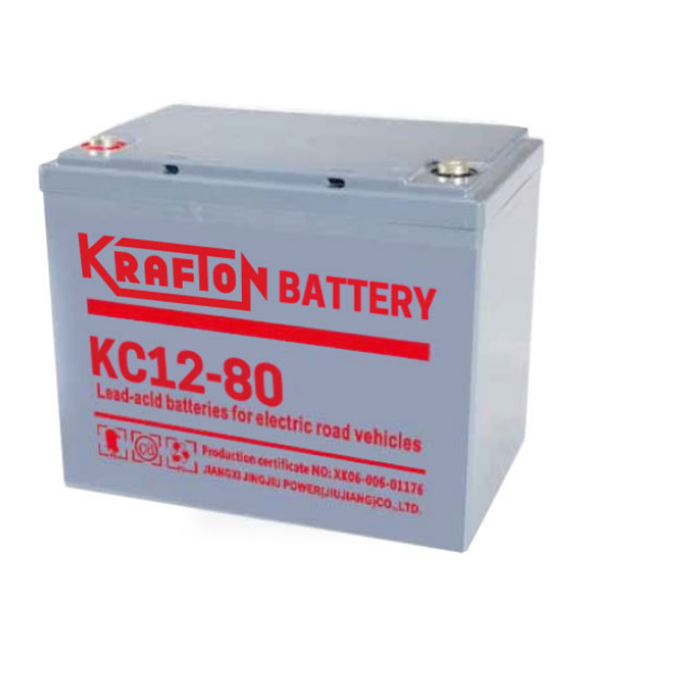 Krafton KC12-80 12V 80Ah Ciklikus Zselés akkumulátor Krafton KC12-80 12V 80Ah Ciklikus Zselés akkumulátor