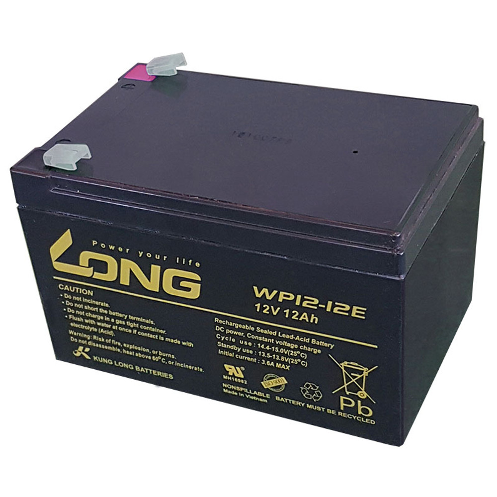 Long 12V 12Ah Zselés akkumulátor WP12-12E ciklikus zselés akkumulátor elektormos kerékpárba