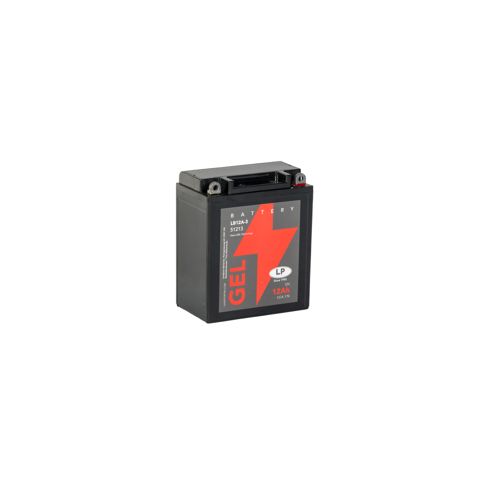 Landport GEL LB12A-3 (YB12A-3, YB12AL-A2, YB12AL-A) 12V 12Ah gondozásmentes GÉL (zselés) motor akkumulátor