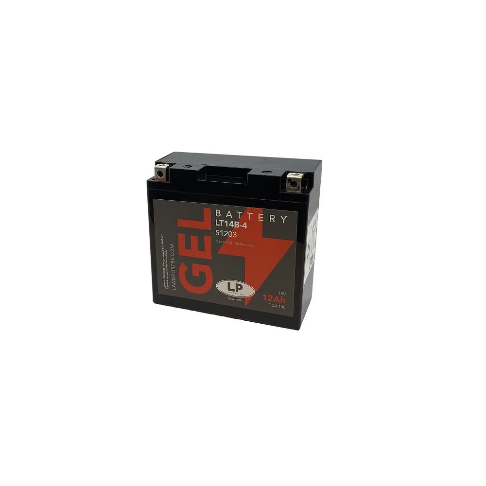 Landport GEL LT14B-4 (YT14B-4) 12V 12Ah gondozásmentes GÉL (zselés) motor akkumulátor
