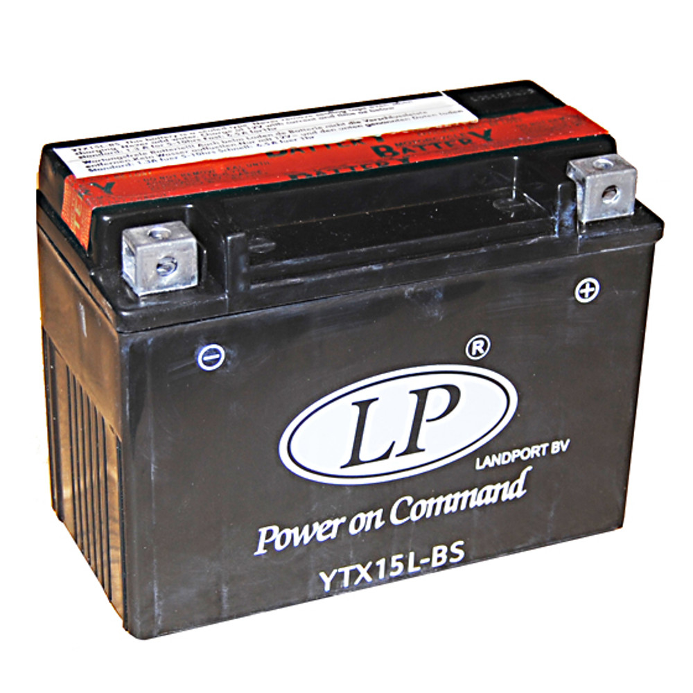Landport YTX15L-BS 12V 12Ah gondozásmentes AGM (zselés) motor akkumulátor