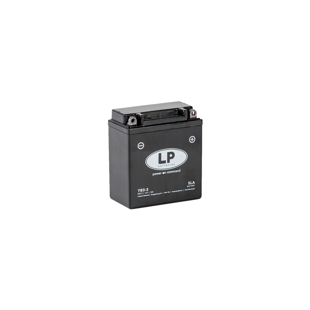 Landport YB3-3 (YB3L-A, YB3L-B) 12V 3Ah gondozásmentes AGM (zselés) motor akkumulátor