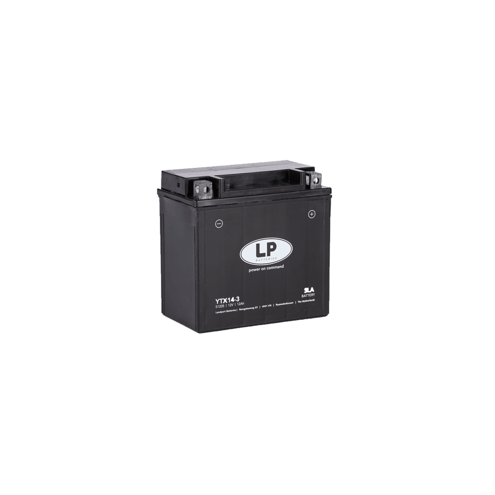 Landport YTX14-3 (YTX14L-BS) 12V 12Ah gondozásmentes AGM (zselés) motor akkumulátor