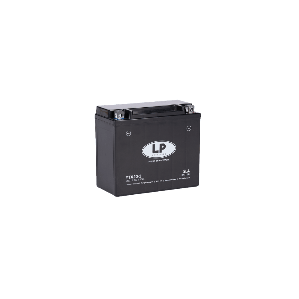 Landport YTX20-3 (YTX20L-BS) 12V 18Ah gondozásmentes AGM (zselés) motor akkumulátor