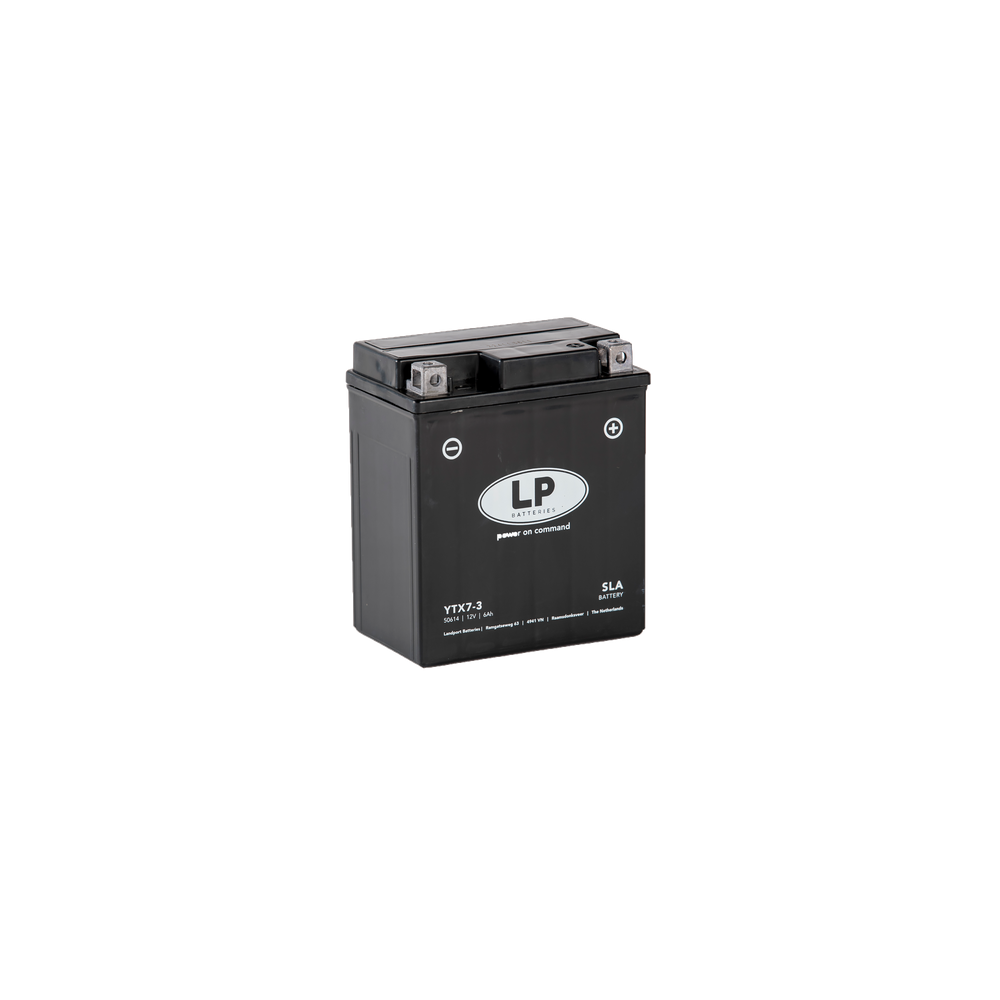 Landport YTX7-3 (YTX7L-BS) 12V 6Ah gondozásmentes AGM (zselés) motor akkumulátor