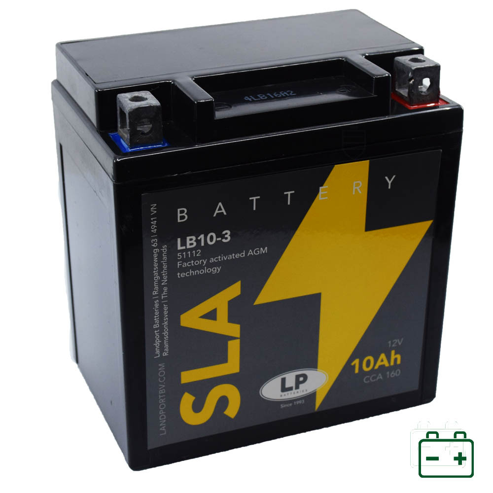 Landport LB10-3, YB10-3 (YB10L-A2, YB10L-B) 12V 10Ah gondozásmentes AGM (zselés) motor akkumulátor Landport LB10-3, YB10-3 (YB10L-A2, YB10L-B) 12V 10Ah gondozásmentes AGM (zselés) motor akkumulátor